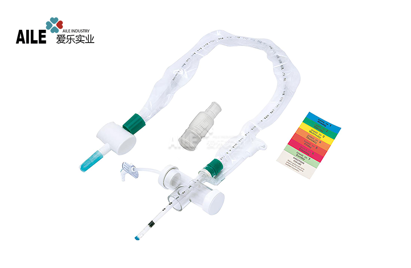 24H Double Swivel L-Elbow Closed Suction Catheter